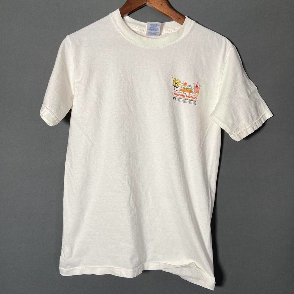 Vintage sponge bob squarepants family video t shirt